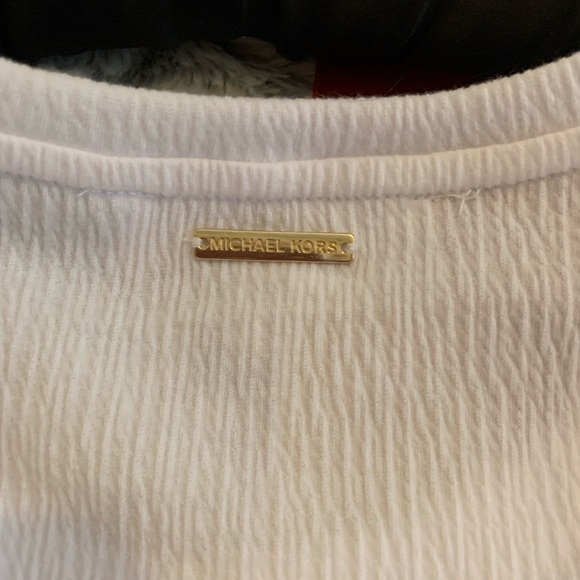 MICHAEL MICHAEL KORS LADIES WHITE BLOUSE LARGE NWT - Picture 10 of 16
